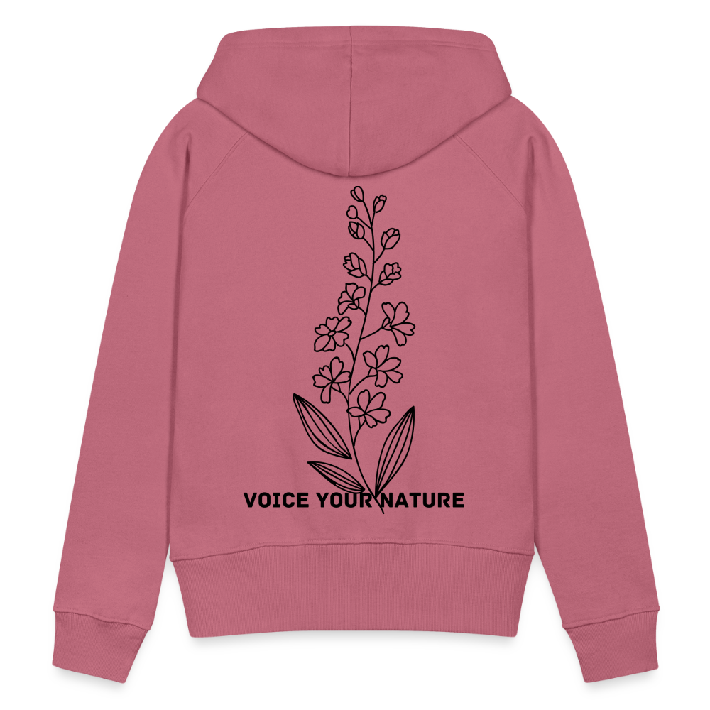 VYN Women’s Hoodie Dark print - mauve