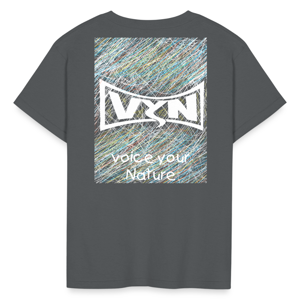 VYN “outside the lines” Kids' T-Shirt - charcoal