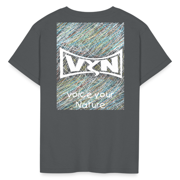 VYN “outside the lines” Kids' T-Shirt - charcoal