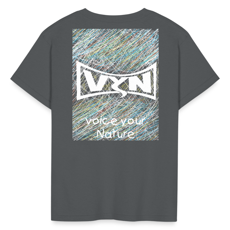 VYN “outside the lines” Kids' T-Shirt - charcoal