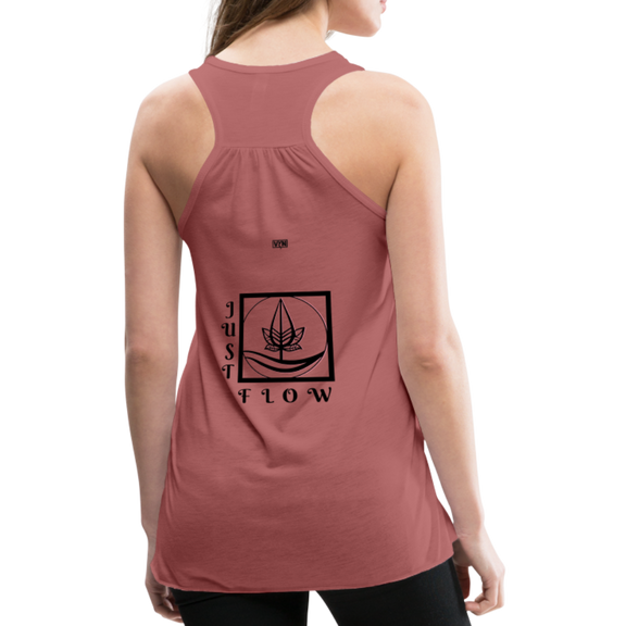 VYN Just Flow Women's Flowy Tank Top - mauve