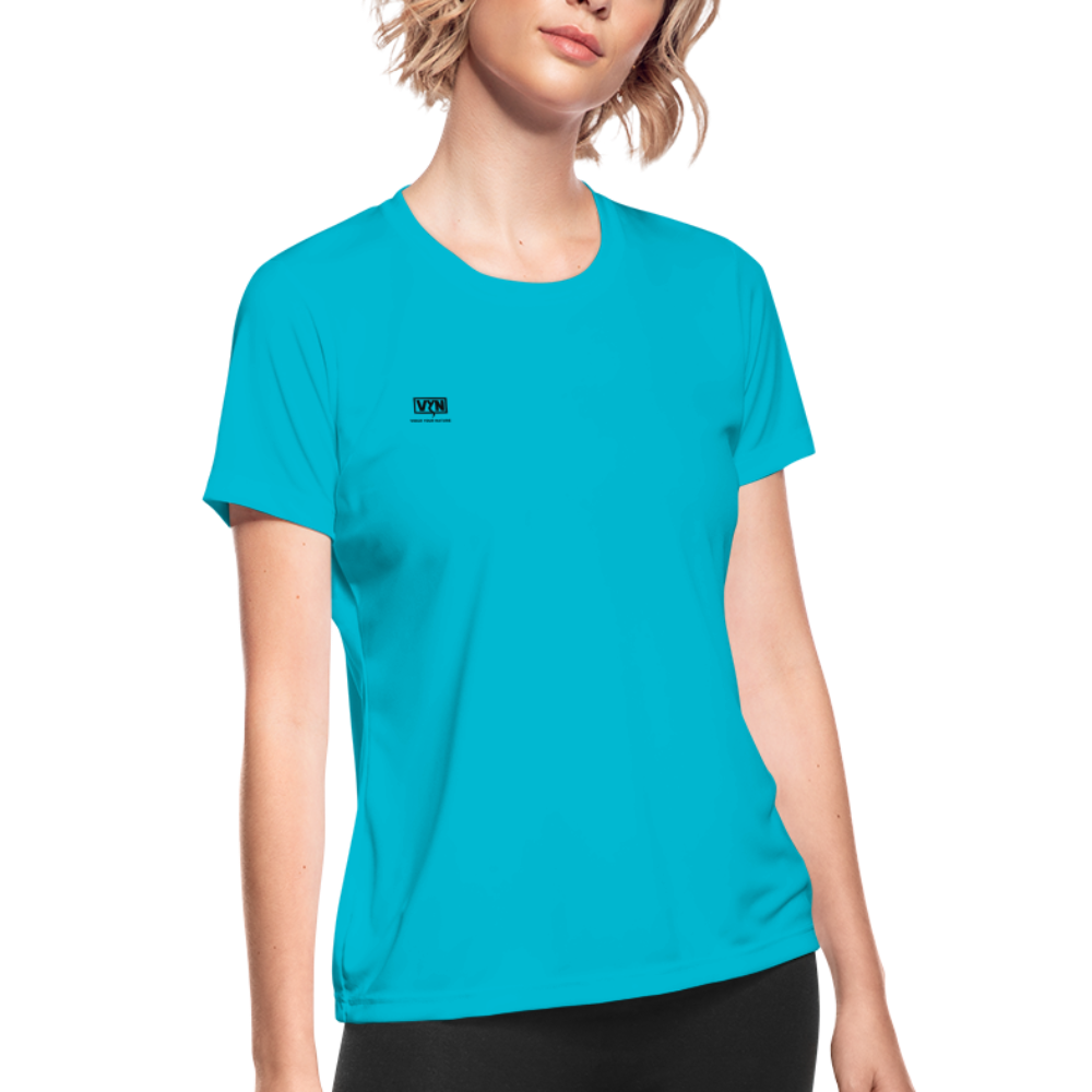 VYN Women's Moisture Wicking Performance T-Shirt - turquoise