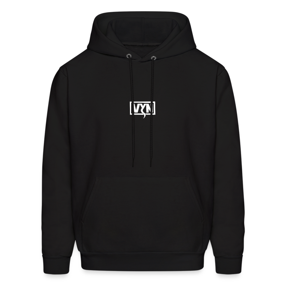 VYN Men's Hoodie white logo - black