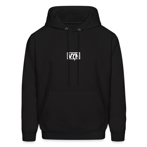 VYN Men's Hoodie white logo - black