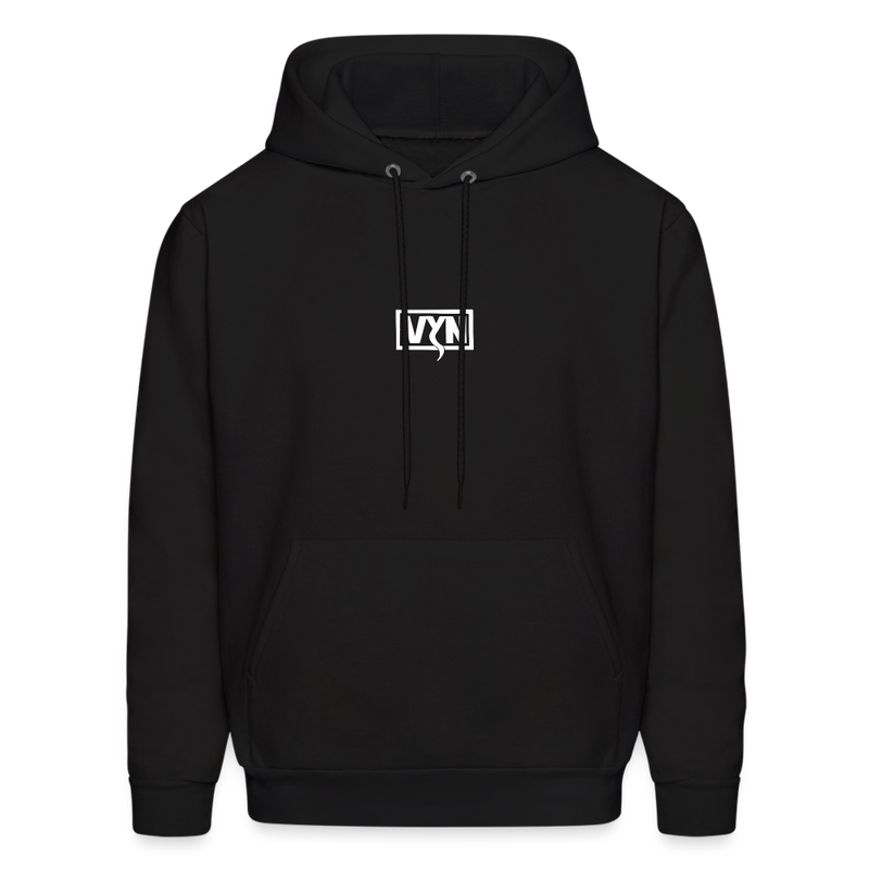 VYN Men's Hoodie white logo - black