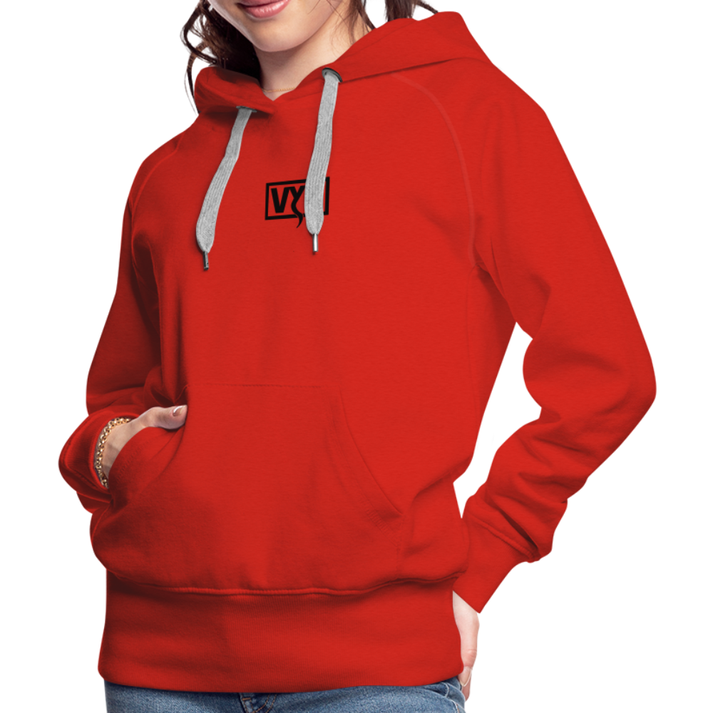 VYN Women’s Hoodie Dark print - red