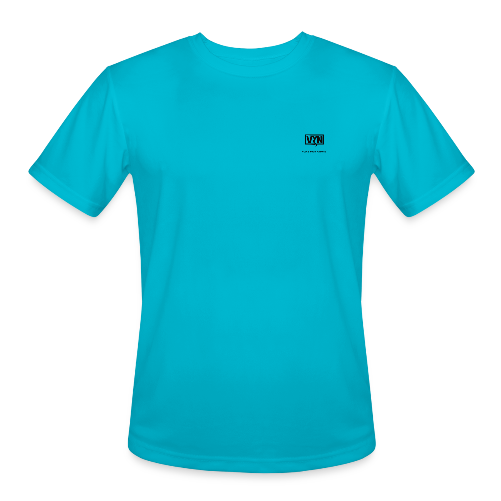 VYN Men’s Moisture Wicking Performance T-Shirt - turquoise