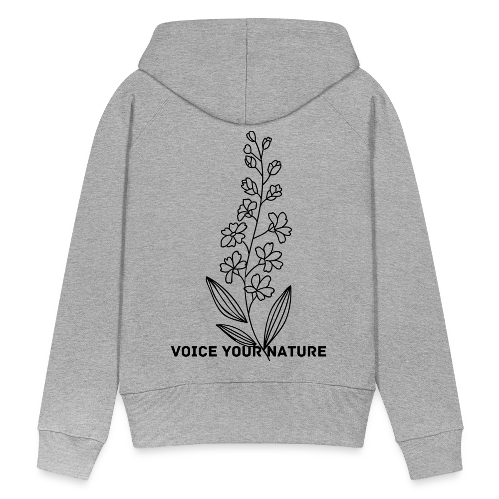 VYN Women’s Hoodie Dark print - heather grey