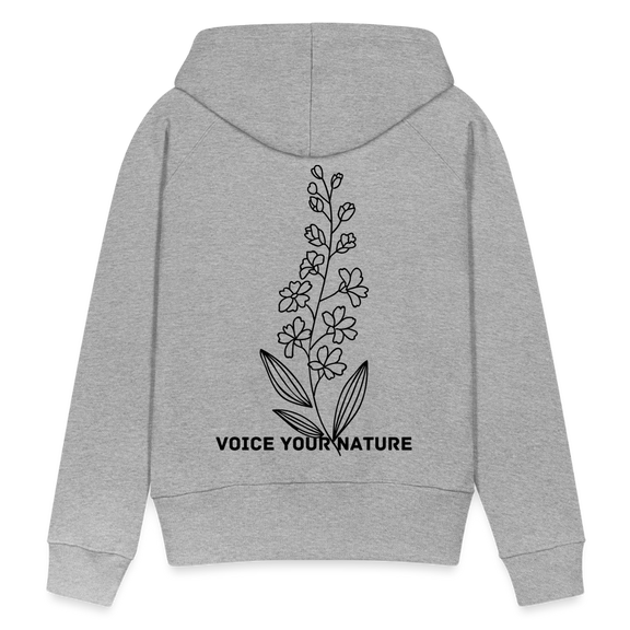 VYN Women’s Hoodie Dark print - heather grey