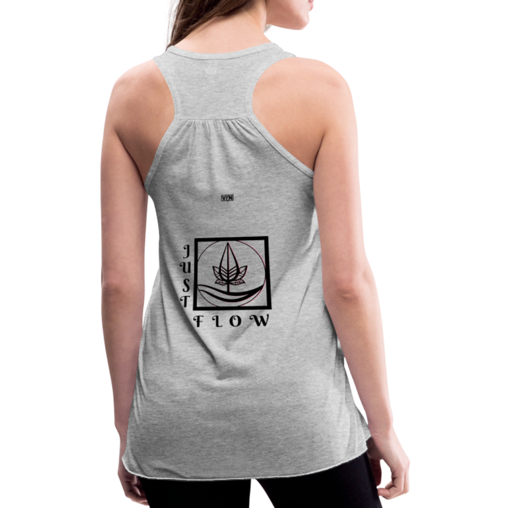 VYN Just Flow Women's Flowy Tank Top - heather gray