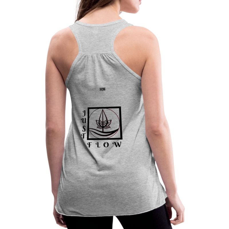 VYN Just Flow Women's Flowy Tank Top - heather gray