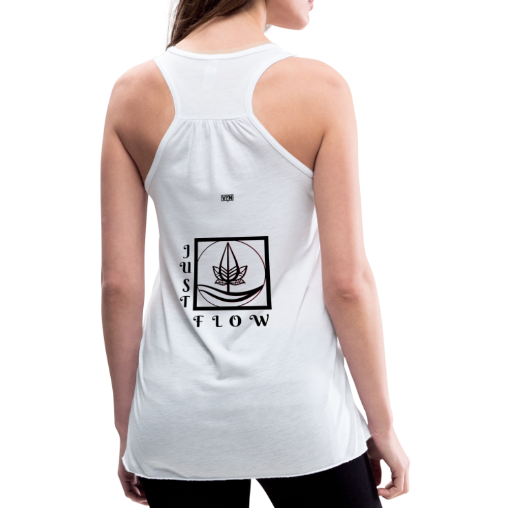 VYN Just Flow Women's Flowy Tank Top - white