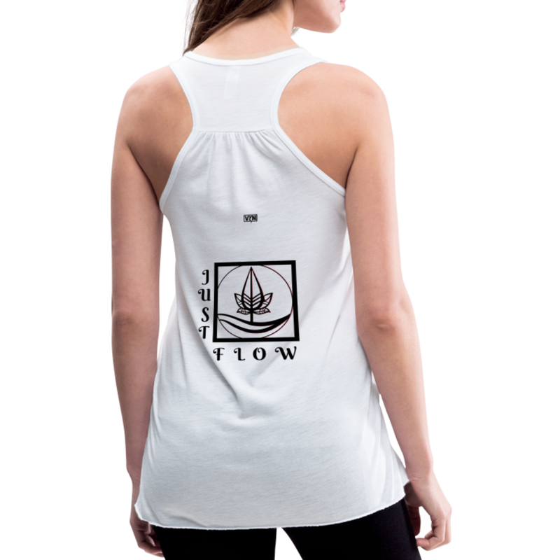 VYN Just Flow Women's Flowy Tank Top - white