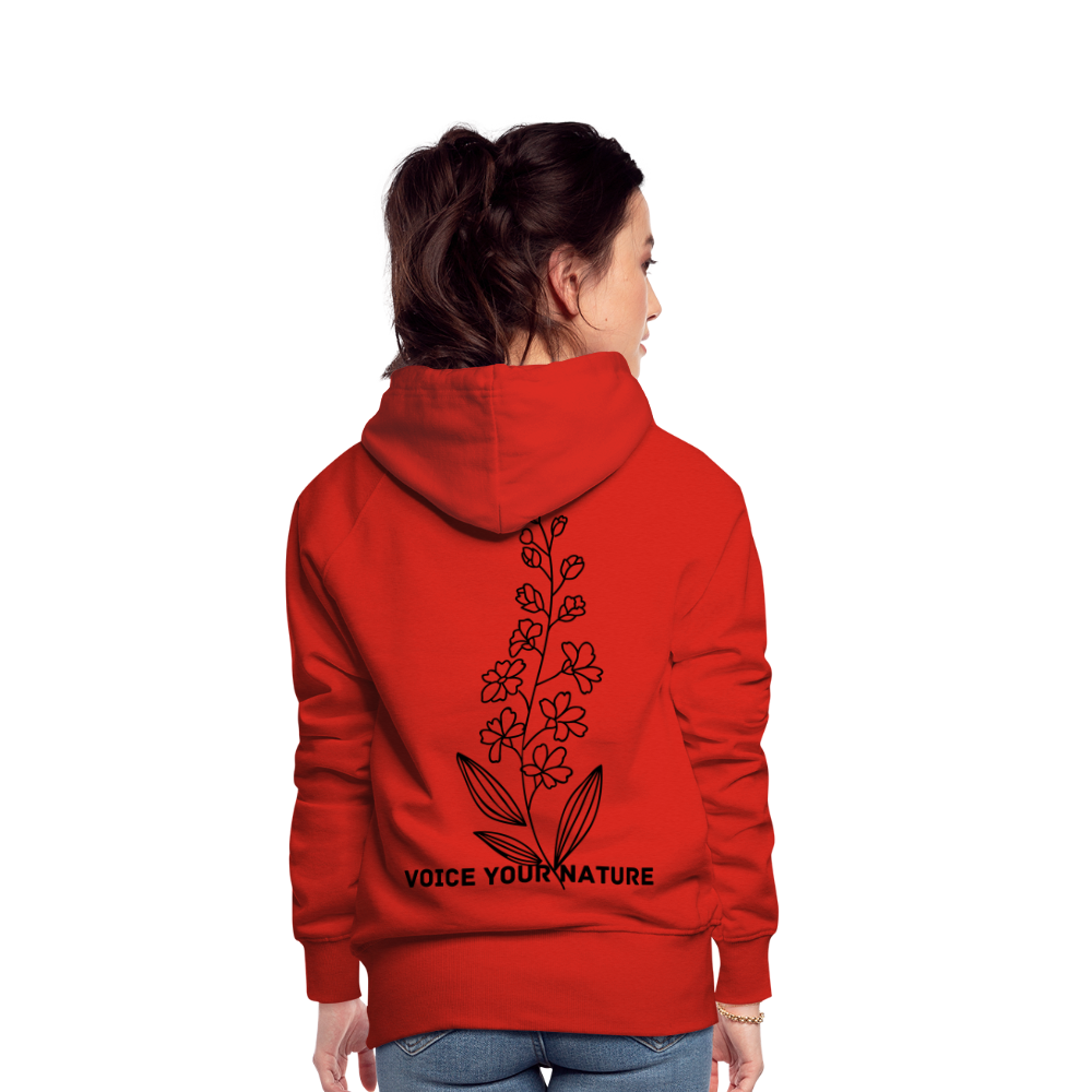 VYN Women’s Hoodie Dark print - red