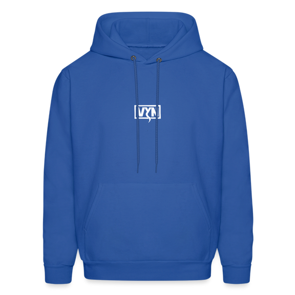 VYN Men's Hoodie white logo - royal blue