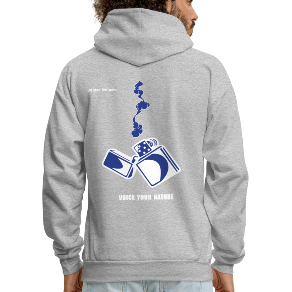 VYN “Let Your Fire Burn” Original Hoodie (Royal blue) - heather gray