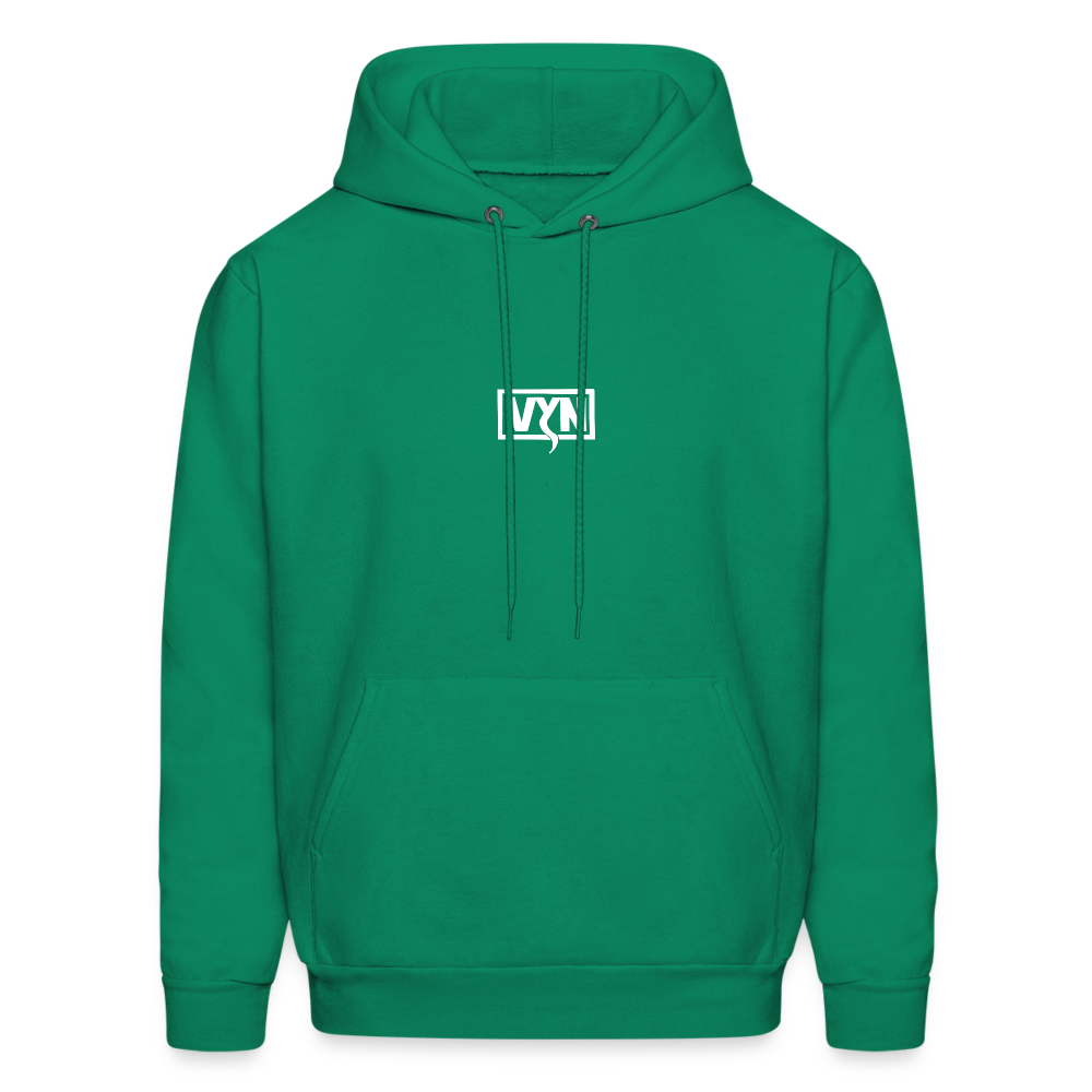 VYN Men's Hoodie white logo - kelly green