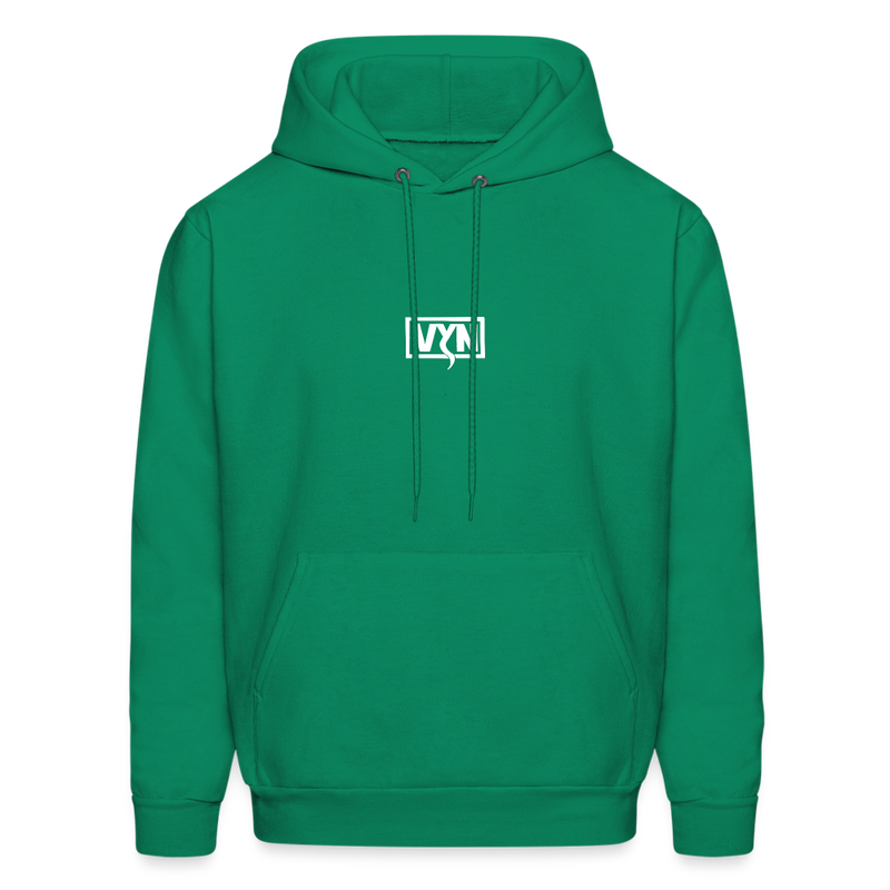 VYN Men's Hoodie white logo - kelly green