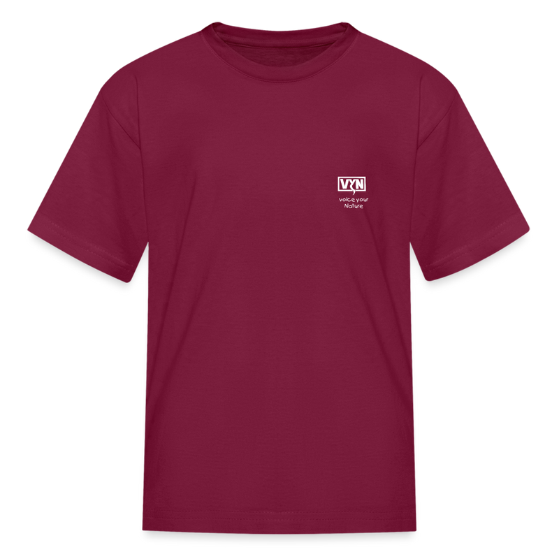 VYN “outside the lines” Kids' T-Shirt - burgundy