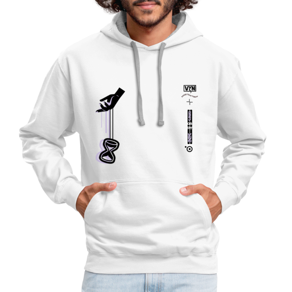 VYN Times Contrast Hoodie - white/gray