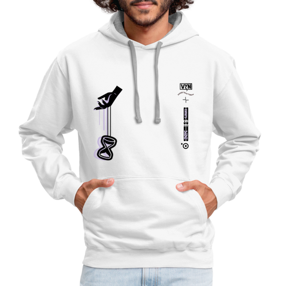 VYN Times Contrast Hoodie - white/gray