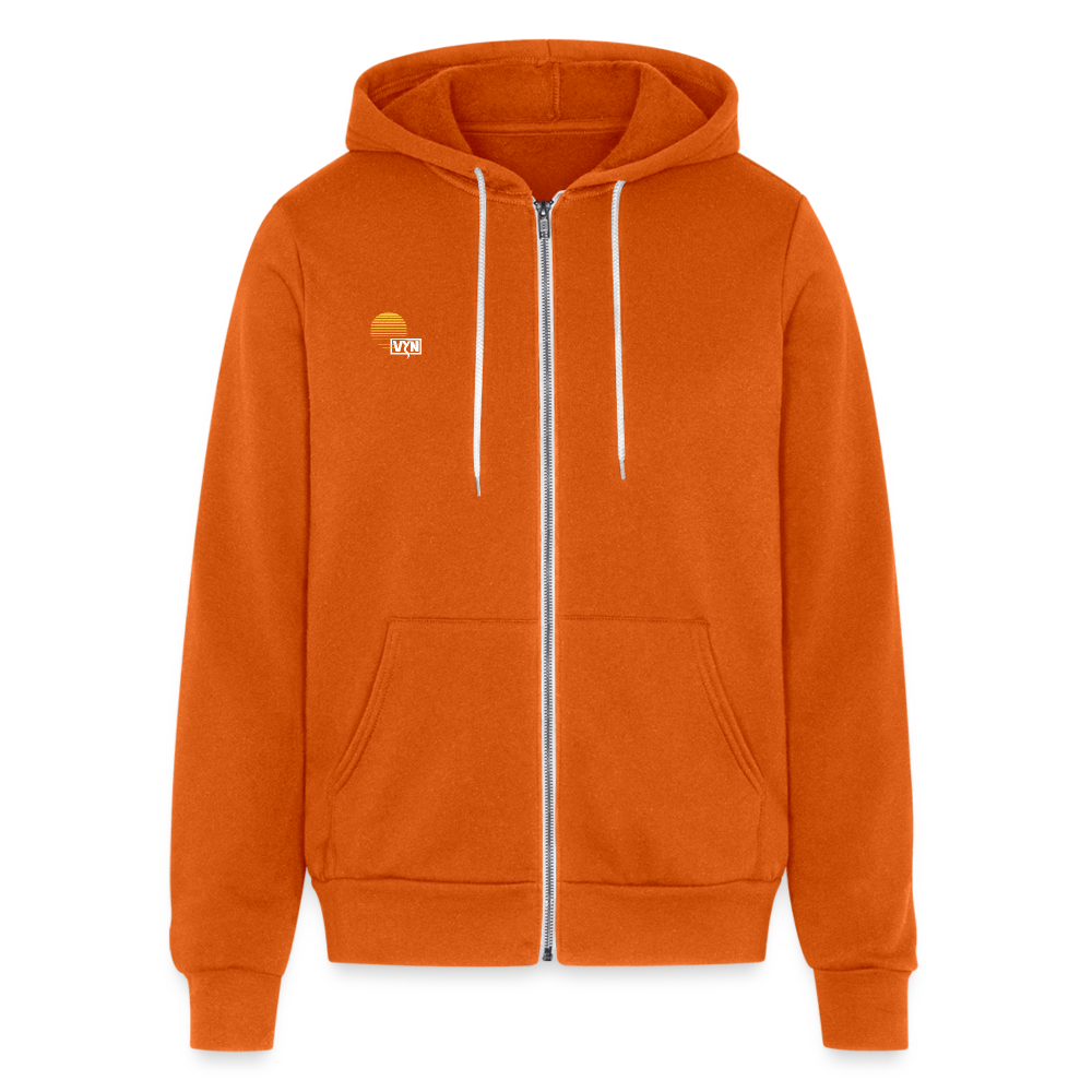 VYN “Early Riser (talk about it, be about it…)”  Full zip Unisex Hoodie - autumn