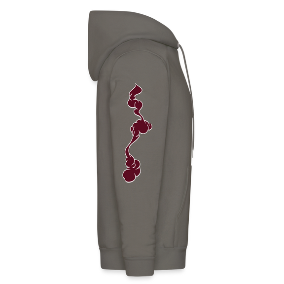 VYN “Let Your Fire Burn” Original Hoodie (maroon) - asphalt gray