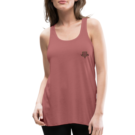 VYN Just Flow Women's Flowy Tank Top - mauve