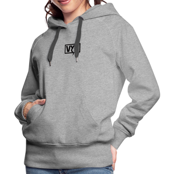 VYN Women’s Hoodie Dark print - heather grey