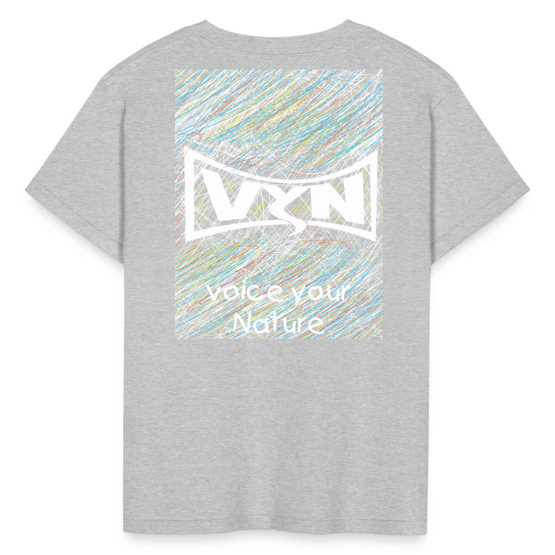 VYN “outside the lines” Kids' T-Shirt - heather gray