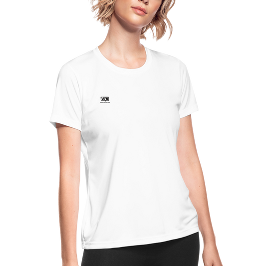 VYN Women's Moisture Wicking Performance T-Shirt - white