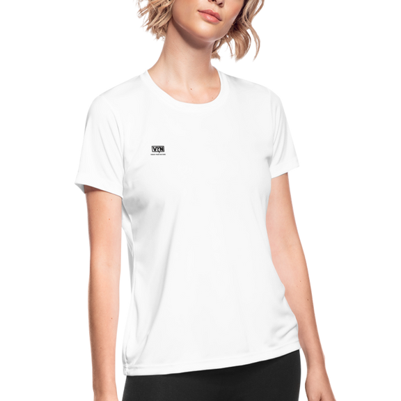 VYN Women's Moisture Wicking Performance T-Shirt - white