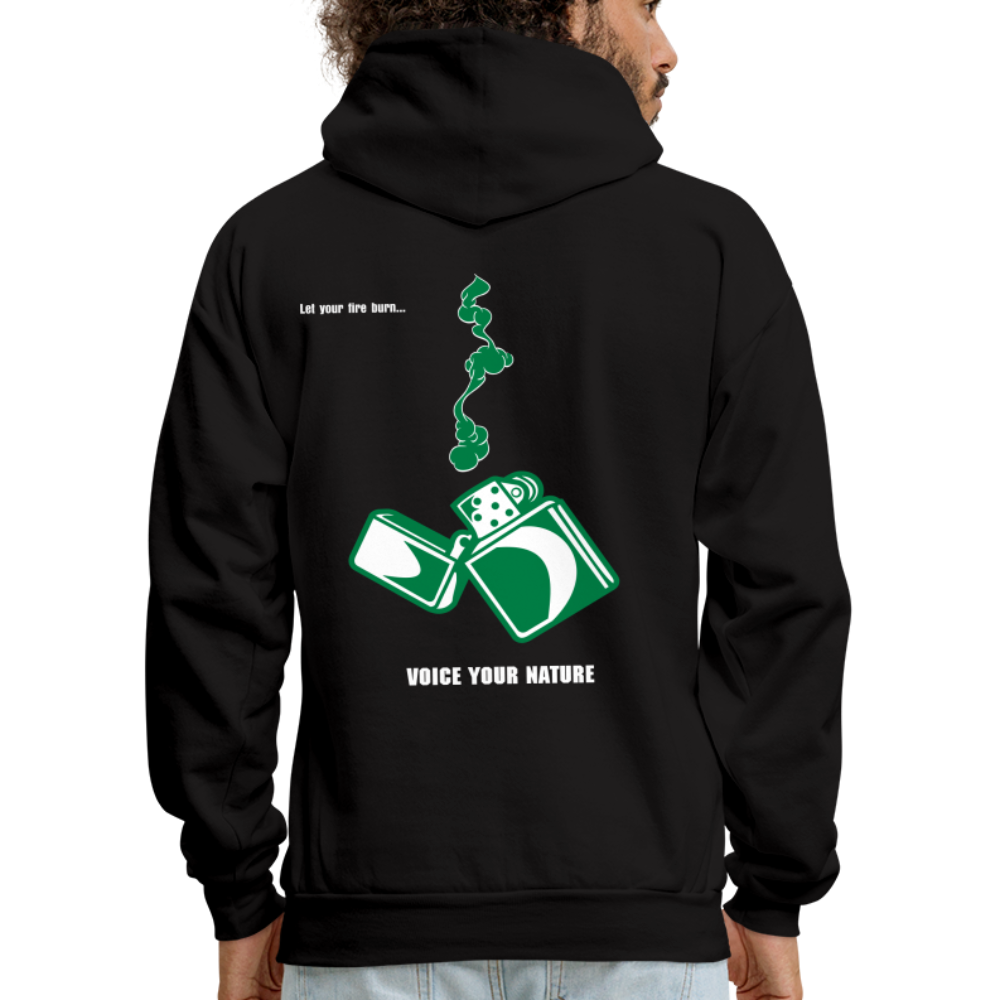 VYN “Let Your Fire Burn” Original Hoodie (kelly grn) - black