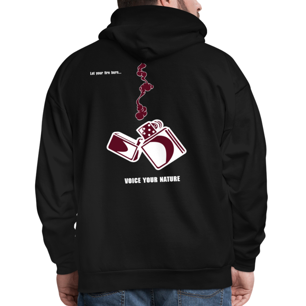 VYN “Let Your Fire Burn” Original Hoodie (maroon) - black