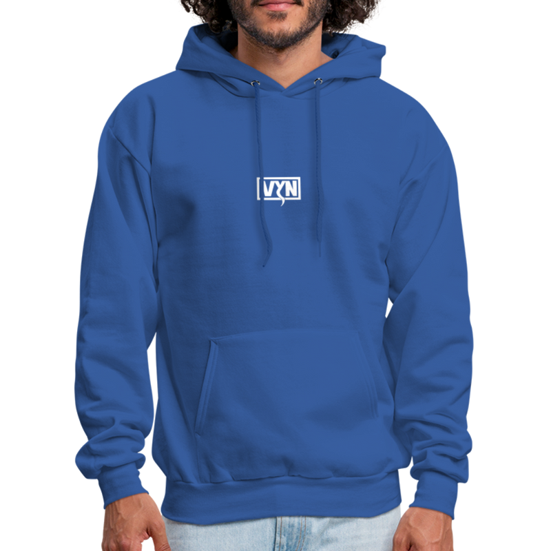 VYN Men's Hoodie white logo - royal blue