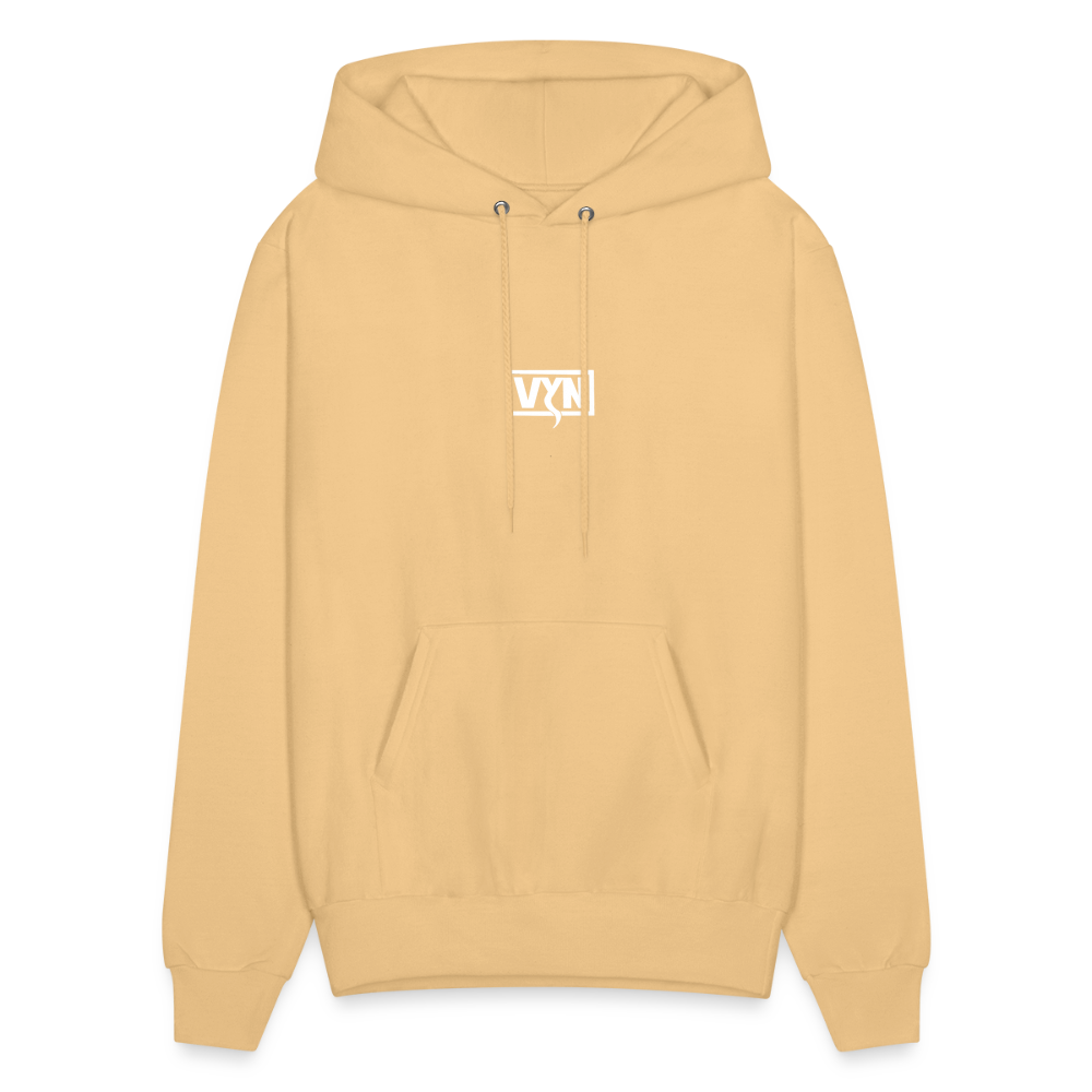 VYN Men's Hoodie white logo - light yellow