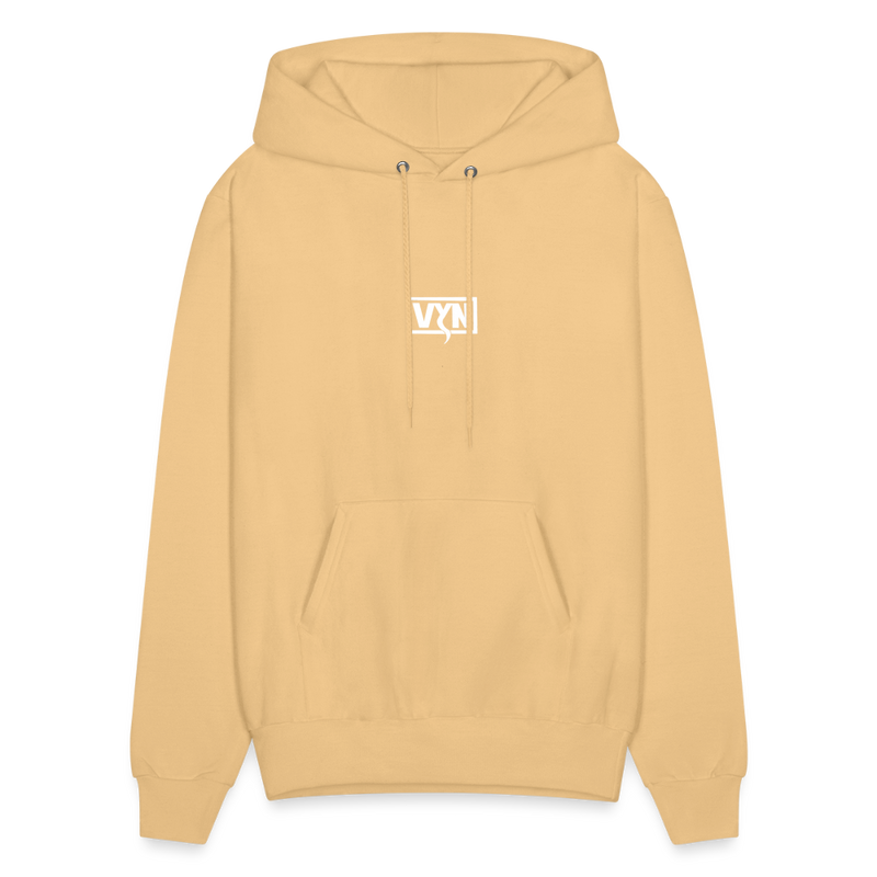 VYN Men's Hoodie white logo - light yellow