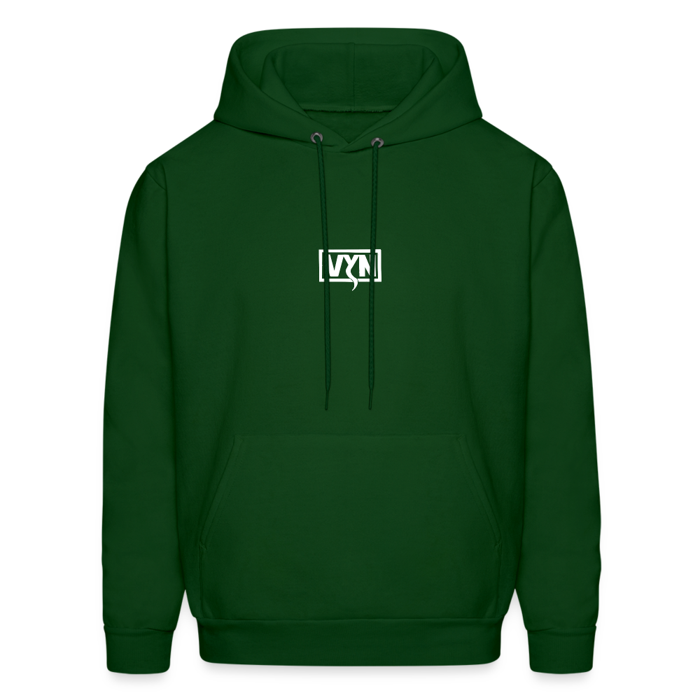 VYN Men's Hoodie white logo - forest green