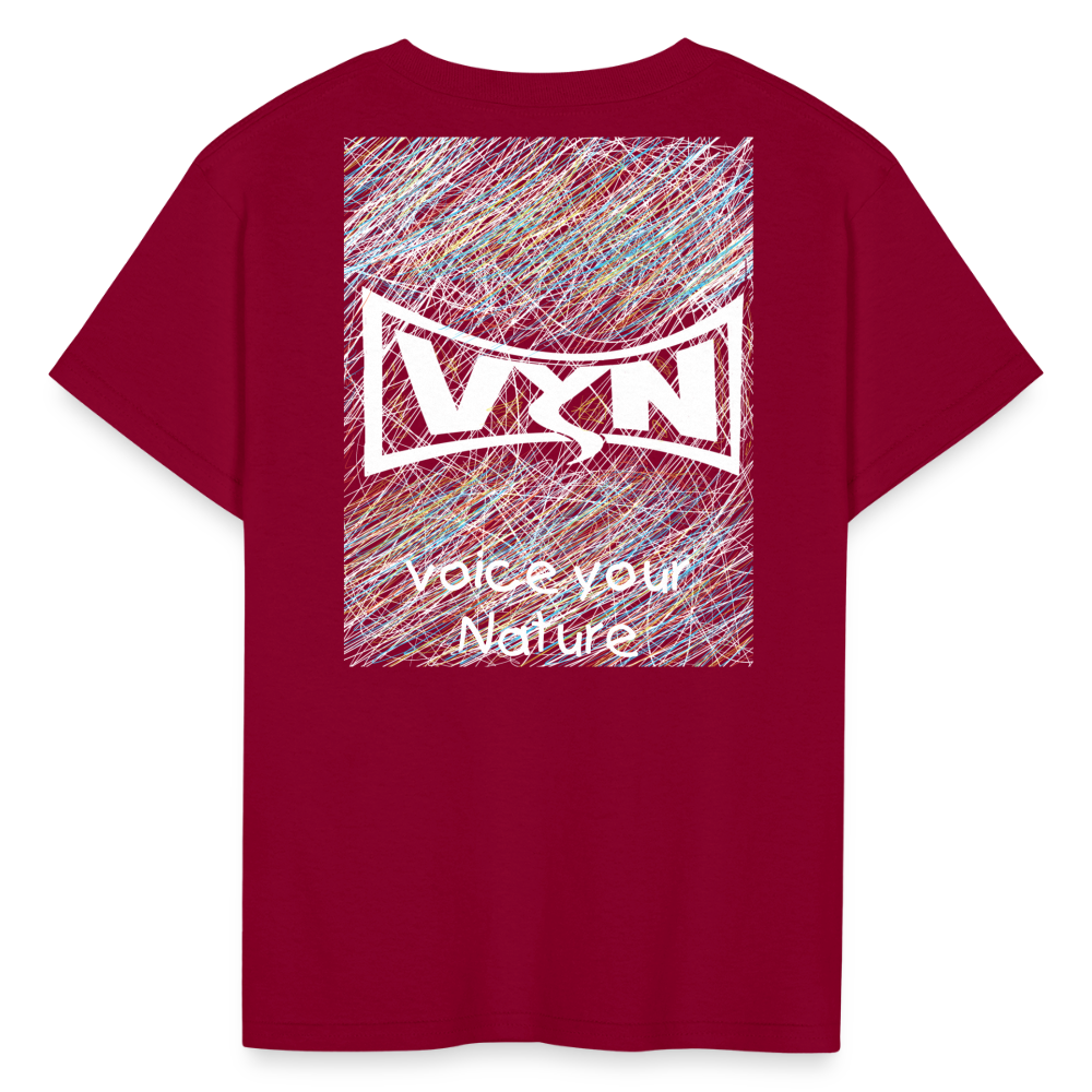 VYN “outside the lines” Kids' T-Shirt - dark red