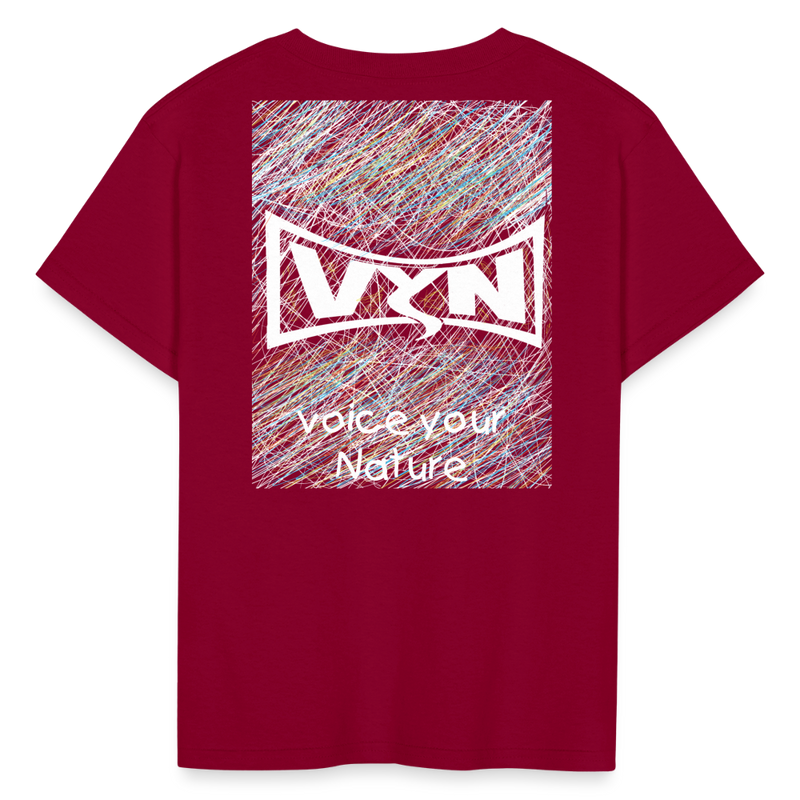 VYN “outside the lines” Kids' T-Shirt - dark red