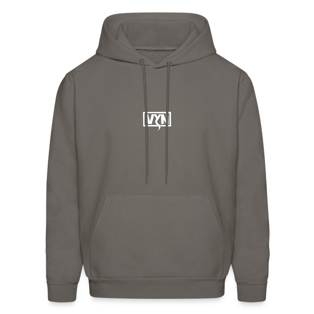 VYN Men's Hoodie white logo - asphalt gray