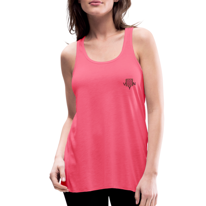 VYN Just Flow Women's Flowy Tank Top - neon pink