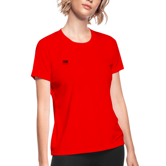 VYN Women's Moisture Wicking Performance T-Shirt - red