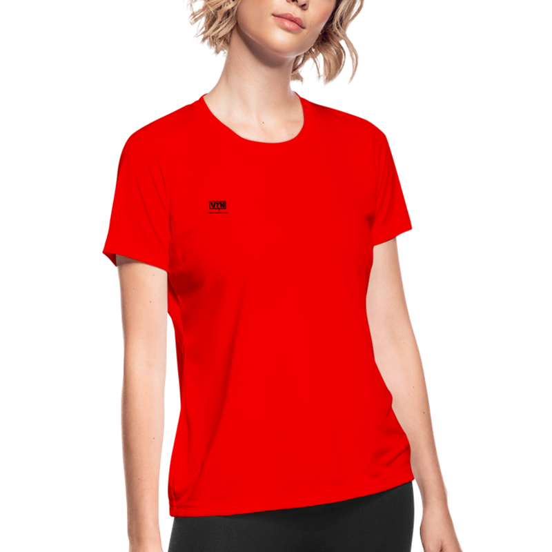 VYN Women's Moisture Wicking Performance T-Shirt - red