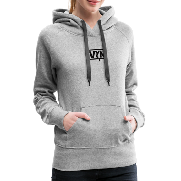 VYN Women’s Hoodie Dark print - heather grey