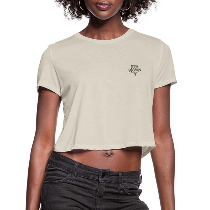 VYN Just Flow Women's Cropped T-Shirt - dust