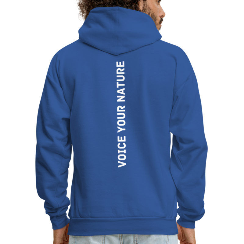 VYN Men's Hoodie white logo - royal blue