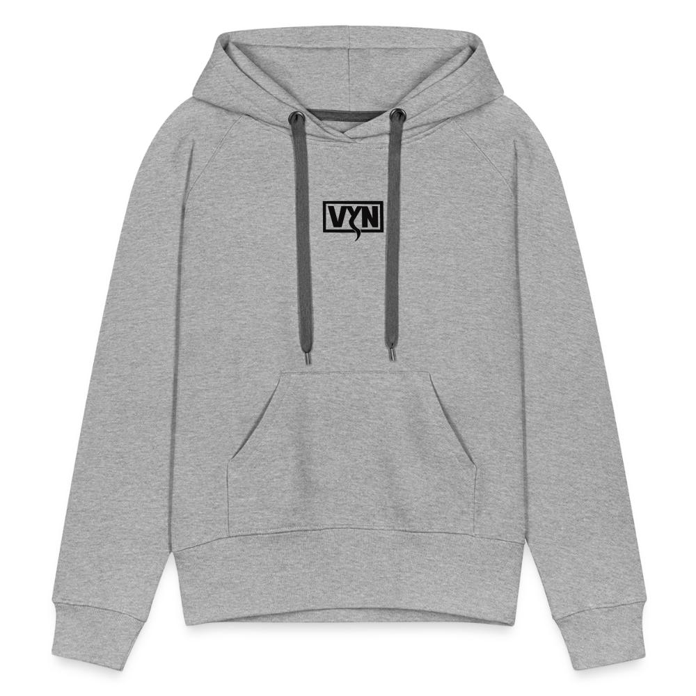 VYN Women’s Hoodie Dark print - heather grey