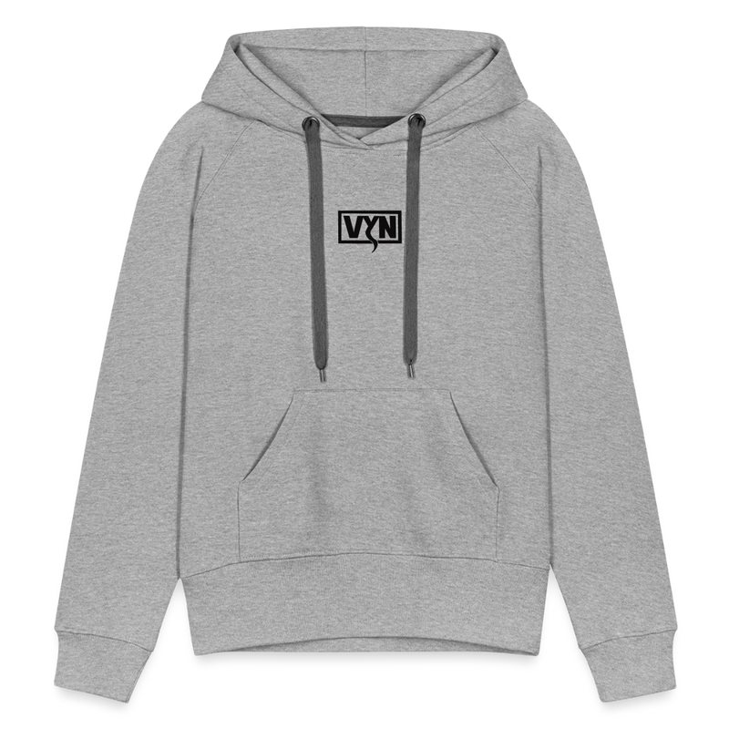 VYN Women’s Hoodie Dark print - heather grey