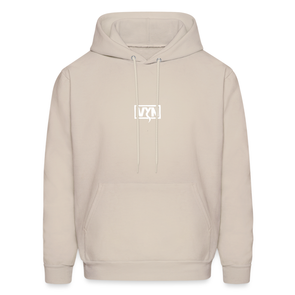 VYN Men's Hoodie white logo - Sand